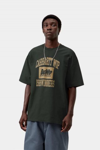 Carhartt S/S 1989 Winners T-Shirt - Raven, schwere Steinwäsche Carhartt S/S 1989 Winners T-Shirt - Raven, schwere Steinwäsche