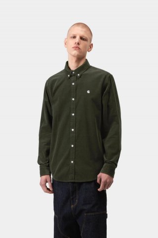 Carhartt L/S Madison Fine Cord Shirt - Opuntie / Wachs Carhartt L/S Madison Fine Cord Shirt - Opuntie / Wachs