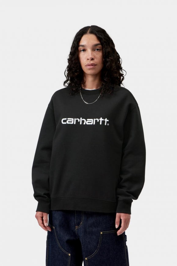 Carhartt Sweatshirt - Schwarz / Weiß Carhartt Sweatshirt - Schwarz / Weiß