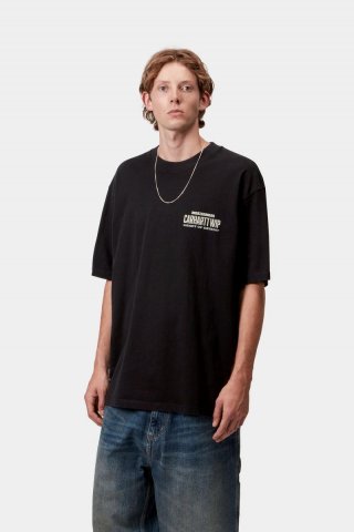 Carhartt S/S Arcan T-Shirt - Schwarz, schwere Steinwäsche Carhartt S/S Arcan T-Shirt - Schwarz, schwere Steinwäsche