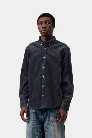 Carhartt L/S Madison Cord Shirt - Dunkles Marineblau Carhartt L/S Madison Cord Shirt - Dunkles Marineblau