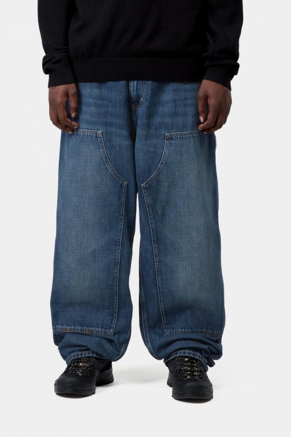 Carhartt OG Double Knee Pant - Blau, dunkle Used-Waschung