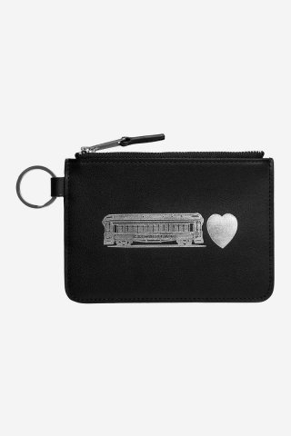 Carhartt Deconstructed Leather Wallet - Schwarz / Silber Carhartt Deconstructed Leather Wallet - Schwarz / Silber