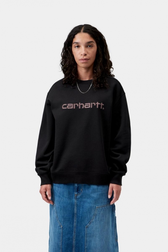 Carhartt Sweatshirt - Schwarz / Hortensie Carhartt Sweatshirt - Schwarz / Hortensie