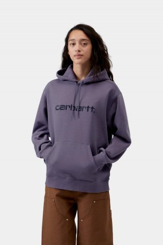 Carhartt Hooded Sweatshirt - Schattiges Lila / Dunkles Marineblau