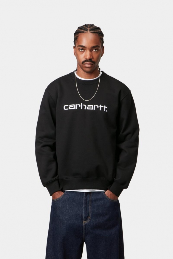 Carhartt Sweatshirt - Schwarz / Weiß