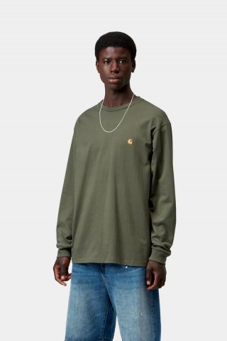 Carhartt L/S Chase T-Shirt - Blatt / Gold