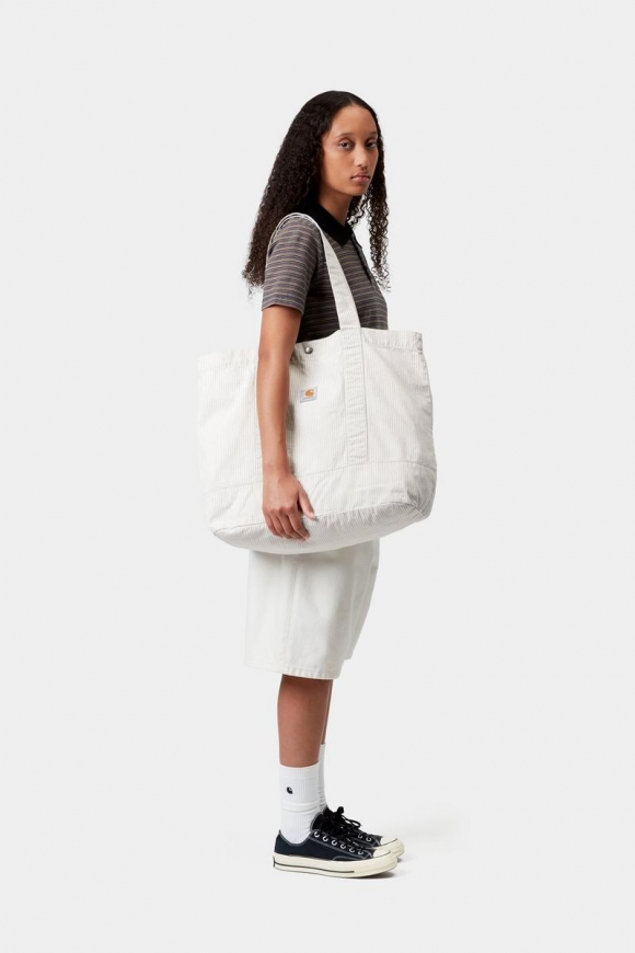 Carhartt Mercer Tote Bag - Mercer Stripe, Graphit / Wachs Carhartt Mercer Tote Bag - Mercer Stripe, Graphit / Wachs