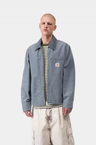 Carhartt Detroit Jacket - Leinwand „Cosy Blue“ / „Cosy Blue“, Stein Carhartt Detroit Jacket - Leinwand „Cosy Blue“ / „Cosy Blue“, Stein