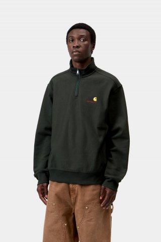 Carhartt Half Zip American Script Sweatshirt - Rabe Carhartt Half Zip American Script Sweatshirt - Rabe