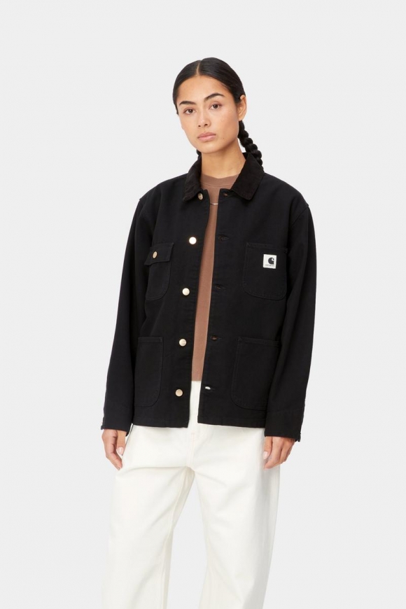 Carhartt OG Michigan Coat (Summer) - Schwarz / Schwarz, gespült Carhartt OG Michigan Coat (Summer) - Schwarz / Schwarz, gespült