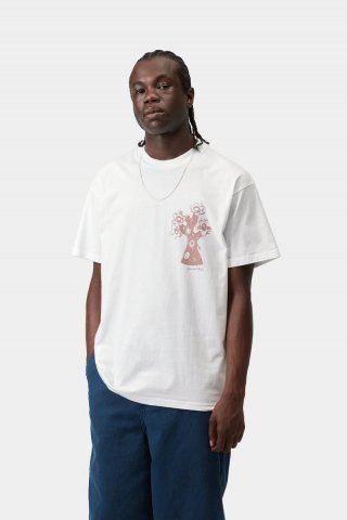 Carhartt S/S Forma T-Shirt - Weiß, schwere Steinwäsche Carhartt S/S Forma T-Shirt - Weiß, schwere Steinwäsche