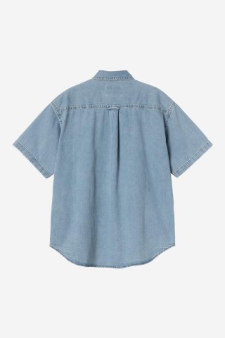 Carhartt S/S Lucas Shirt - Blau, gebleicht Carhartt S/S Lucas Shirt - Blau, gebleicht