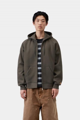 Carhartt Hooded Chase Jacket - Schungit / Gold Carhartt Hooded Chase Jacket - Schungit / Gold