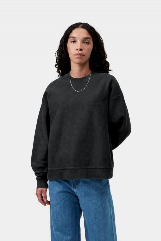 Carhartt Lambert Sweatshirt - Schwarz, Mondwaschung Carhartt Lambert Sweatshirt - Schwarz, Mondwaschung