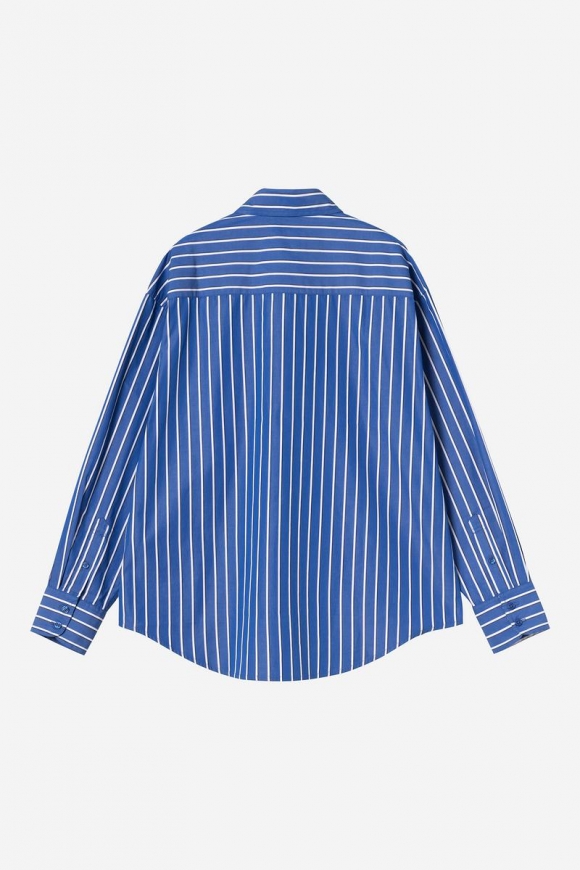 Carhartt L/S Gowan Shirt - Gowan-Streifen, Lapis Carhartt L/S Gowan Shirt - Gowan-Streifen, Lapis