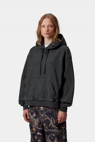 Carhartt Hooded Lambert Sweatshirt - Schwarz, Mondwaschung Carhartt Hooded Lambert Sweatshirt - Schwarz, Mondwaschung
