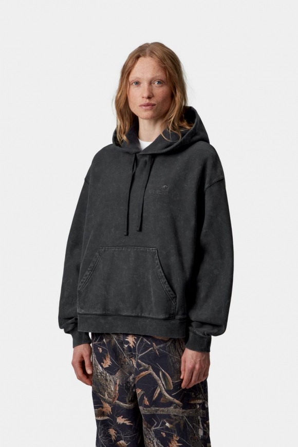 Carhartt Hooded Lambert Sweatshirt - Schwarz, Mondwaschung Carhartt Hooded Lambert Sweatshirt - Schwarz, Mondwaschung