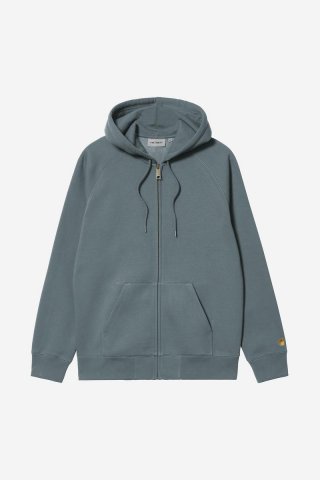Carhartt Hooded Chase Jacket - Gemütliches Blau / Gold Carhartt Hooded Chase Jacket - Gemütliches Blau / Gold