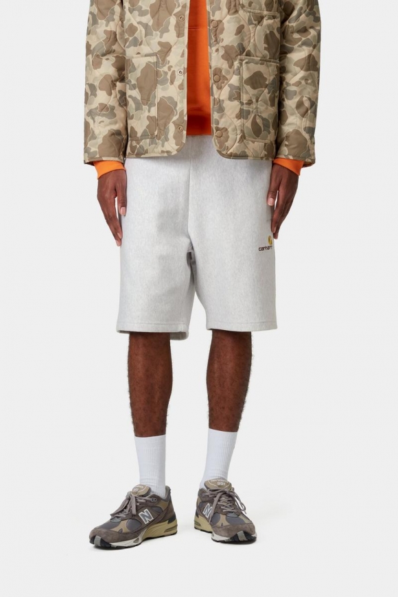Carhartt American Script Sweat Short - Ash Heather Carhartt American Script Sweat Short - Ash Heather