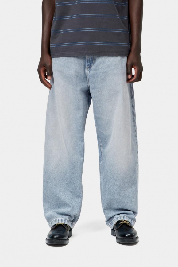 Carhartt Brandon Pant - Blau, stark abgenutzt, gebleicht Carhartt Brandon Pant - Blau, stark abgenutzt, gebleicht