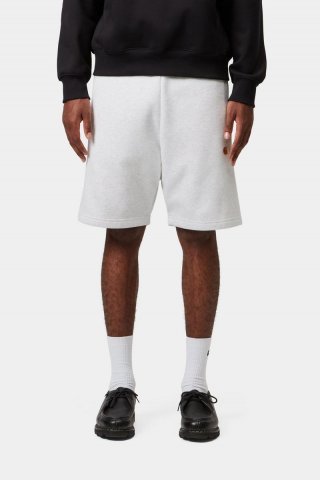 Carhartt Chase Sweat Short - Aschenheide / Gold Carhartt Chase Sweat Short - Aschenheide / Gold
