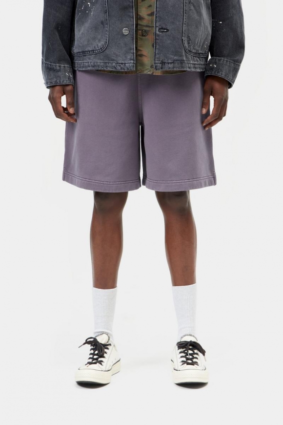 Carhartt Hoggard Sweat Short - Shady Purple, stückgefärbt