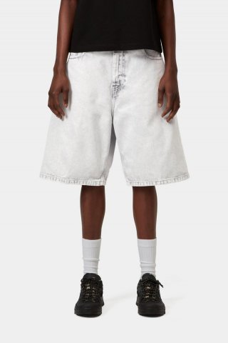Carhartt Brandon Short - Schwarz, Kreidewaschung
