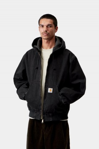 Carhartt OG Active Jacket - Schwarz, Stonewashed Carhartt OG Active Jacket - Schwarz, Stonewashed