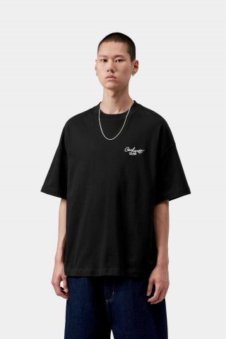 Carhartt S/S Signature Script T-Shirt - Schwarz / Weiß Carhartt S/S Signature Script T-Shirt - Schwarz / Weiß