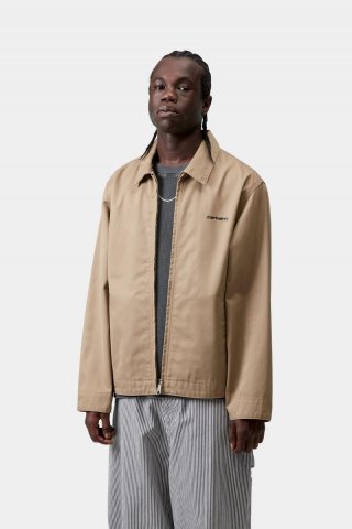 Carhartt Module Script Jacket - Leder / Schwarz Carhartt Module Script Jacket - Leder / Schwarz