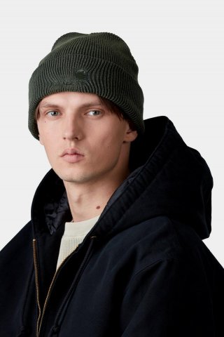Carhartt Lambert Beanie - Rabe, Mondwaschung