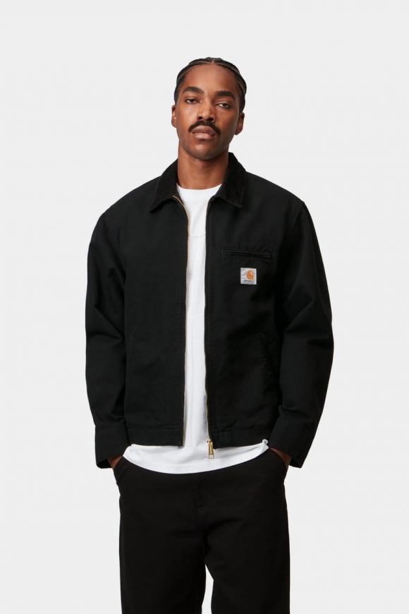 Carhartt Detroit Jacket (Summer) - Schwarz / Schwarz, gespült Carhartt Detroit Jacket (Summer) - Schwarz / Schwarz, gespült
