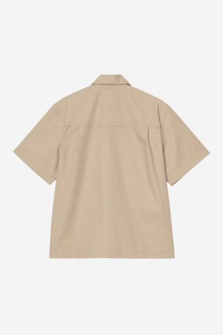 Carhartt S/S Postal Zip Shirt - Iroko / Schwarz
