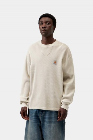 Carhartt L/S Vista Waffle T-Shirt - Fleur De Sel, stückgefärbt Carhartt L/S Vista Waffle T-Shirt - Fleur De Sel, stückgefärbt
