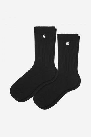 Carhartt Madison Pack Socks - Schwarz/Weiß + Schwarz/Weiß Carhartt Madison Pack Socks - Schwarz/Weiß + Schwarz/Weiß