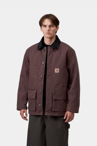 Carhartt Lander Coat - Palisander / Schwarz, Stonewashed Carhartt Lander Coat - Palisander / Schwarz, Stonewashed