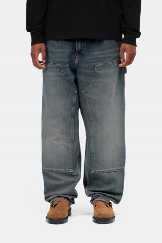 Carhartt Double Knee Pant - Blau, getragene Gebrauchtwäsche Carhartt Double Knee Pant - Blau, getragene Gebrauchtwäsche