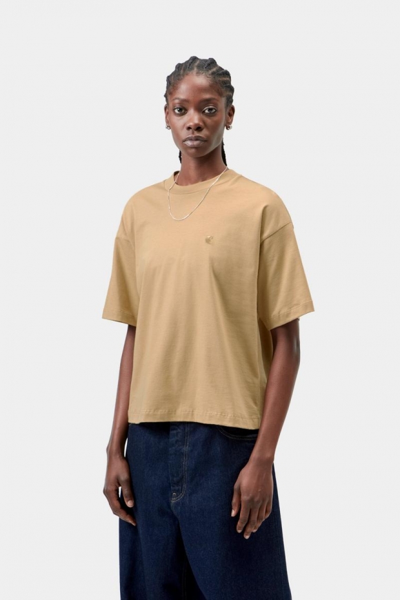 Carhartt S/S Chester T-Shirt - Dusty H. Brown Carhartt S/S Chester T-Shirt - Dusty H. Brown