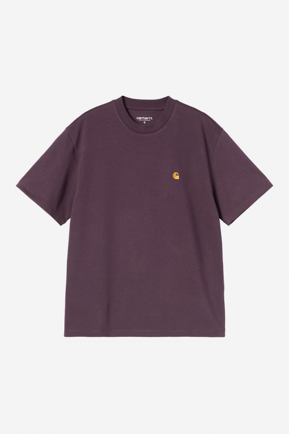Carhartt S/S Chase T-Shirt - Gemütliches Lila / Gold Carhartt S/S Chase T-Shirt - Gemütliches Lila / Gold