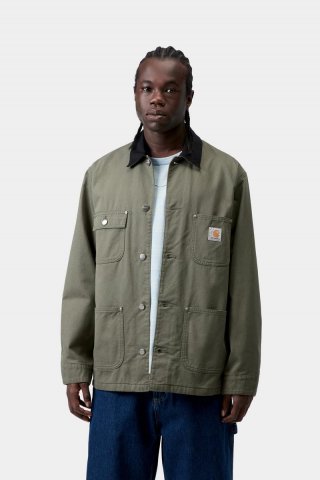 Carhartt OG Chore Coat - Blatt / Schwarz, gespült Carhartt OG Chore Coat - Blatt / Schwarz, gespült
