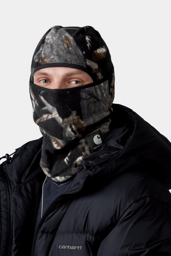 Carhartt Blevin Mask - Camo-Federbaum, Schwarz
