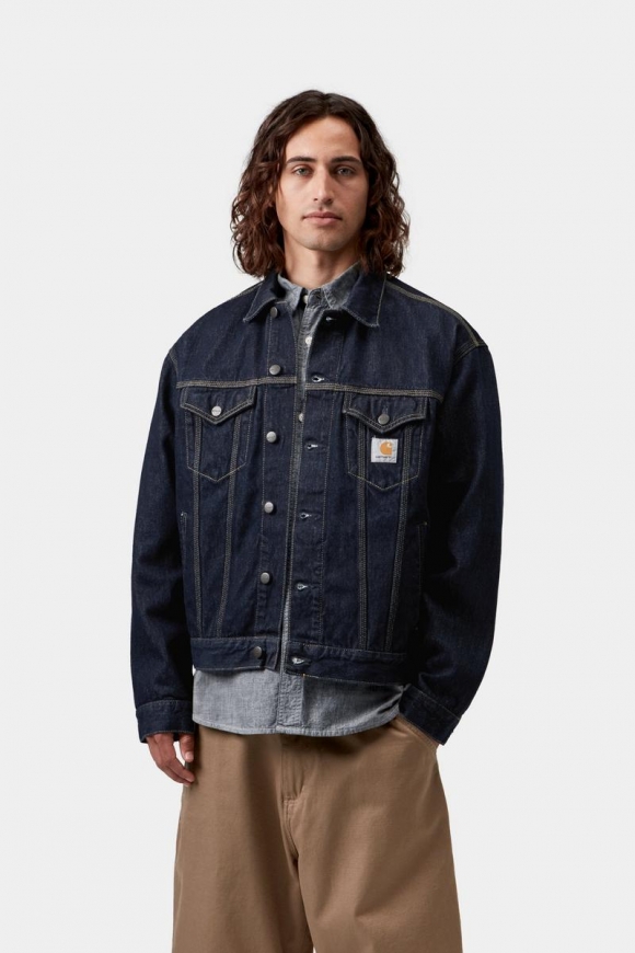 Carhartt Helston Jacket - Blau, gespült Carhartt Helston Jacket - Blau, gespült