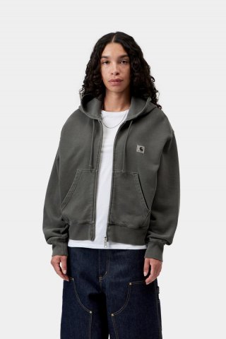 Carhartt Hooded Nelson Jacket - Schwarz, stückgefärbt Carhartt Hooded Nelson Jacket - Schwarz, stückgefärbt