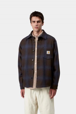 Carhartt Brennan Shirt Jac - Brennan Check, Palisander / Jupiter Carhartt Brennan Shirt Jac - Brennan Check, Palisander / Jupiter
