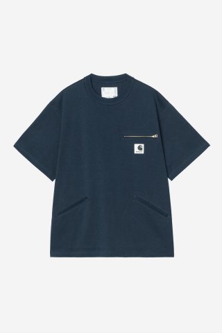 Carhartt sacai x WIP Cotton Jersey T-Shirt - Sacai-Blau