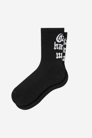 Carhartt Blackletter Socks - Schwarz Carhartt Blackletter Socks - Schwarz