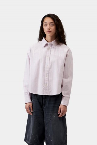 Carhartt L/S Kanan Shirt - Kanan-Streifen, Hortensia Carhartt L/S Kanan Shirt - Kanan-Streifen, Hortensia