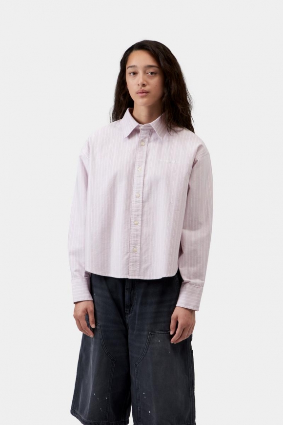 Carhartt L/S Kanan Shirt - Kanan-Streifen, Hortensia Carhartt L/S Kanan Shirt - Kanan-Streifen, Hortensia