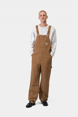 Carhartt Bib Overall - Hamilton Brown, gespült